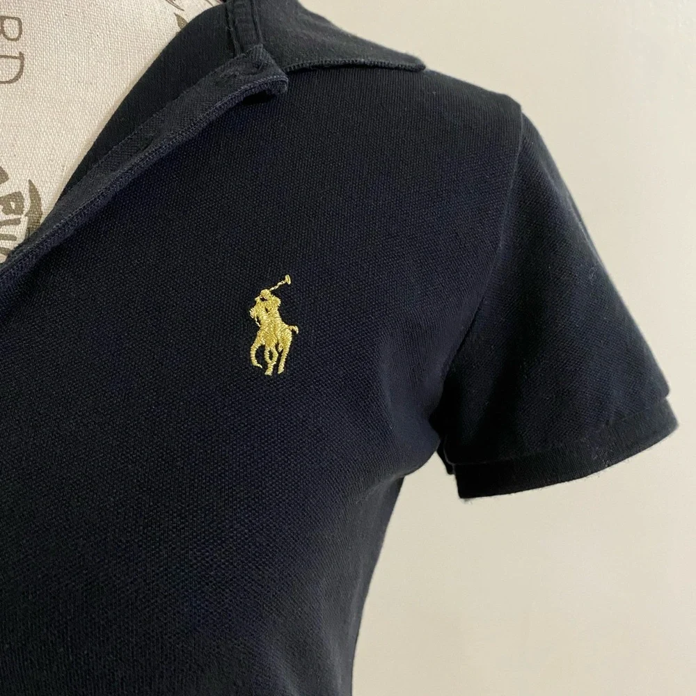 Ralph Lauren Black Slim Fit Polo Shirt - Picture 2 of 3